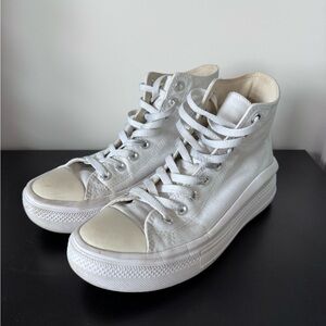 Converse Women's Silver High-Top Sneakers